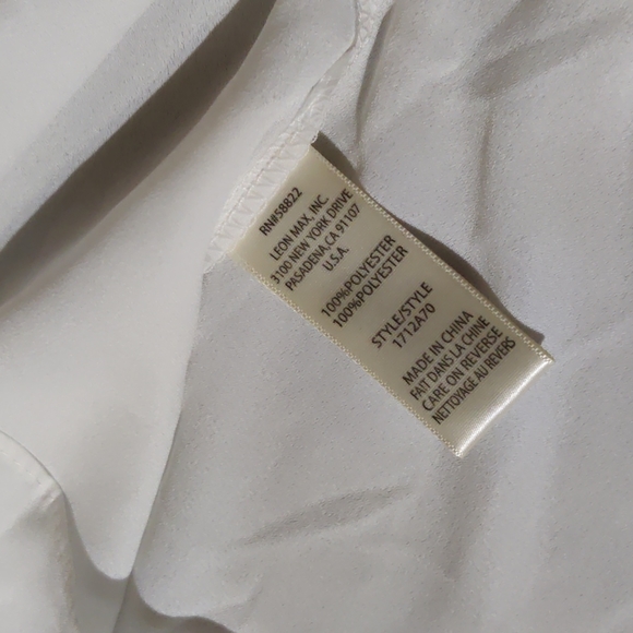 NWT Max Studio Ruffle Tie Neck Blouse - Picture 5 of 5